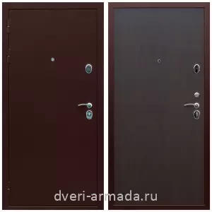 Заводские входные двери, Недорогая дверь входная Армада Люкс Антик медь / МДФ 6 мм ПЭ Венге