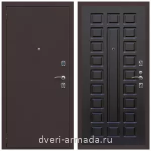 С теплоизоляцией для квартиры, Дверь входная Армада Комфорт Антик медь / МДФ 16 мм ФЛ-183 Венге