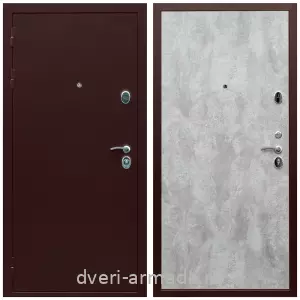Наружные, Недорогая дверь входная Армада Люкс Антик медь / МДФ 6 мм ПЭ Цемент светлый