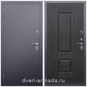 Входные двери МДФ для офиса, Дверь входная Армада Люкс Антик серебро / МДФ 16 мм ФЛ-2 Венге