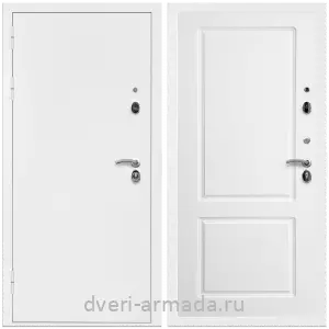 Готовые входные двери, Дверь входная Армада Оптима Белая шагрень / МДФ 16 мм ФЛ-117 Белый матовый