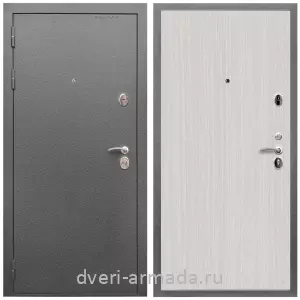 МДФ гладкая, Дверь входная Армада Оптима Антик серебро / МДФ 6 мм ПЭ Венге светлый
