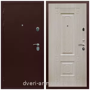 Входные металлические двери в Московской области, Дверь входная Армада Люкс Антик медь / МДФ 16 мм ФЛ-2 Дуб беленый