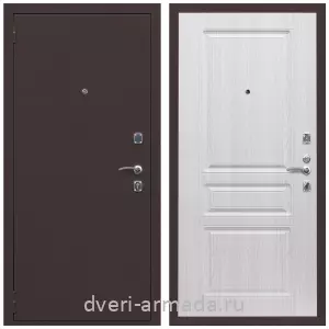 Входные металлические двери в Московской области, Дверь входная Армада Комфорт Антик медь / МДФ 16 мм ФЛ-243 Дуб белёный