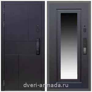 Входные двери 2050 мм, Умная входная смарт-дверь Армада Оникс МДФ 10 мм Kaadas K9 / МДФ 16 мм ФЛЗ-120 Венге