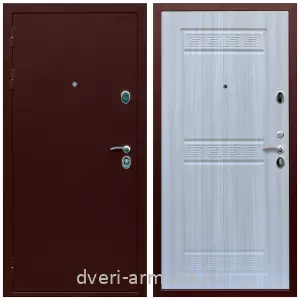Входные двери Люксор, Дверь входная железная на дачу Армада Люкс Антик медь / МДФ 10 мм ФЛ-242 Сандал белый парадная