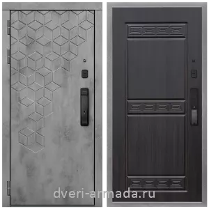 Входные двери Верона, Дверь входная Армада Квадро МДФ 16 мм Kaadas K9 / МДФ 10 мм ФЛ-242 Эковенге
