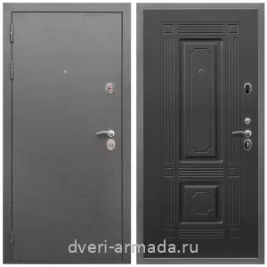 Входные двери 2050 мм, Дверь входная Армада Оптима Антик серебро / МДФ 16 мм ФЛ-2 Венге