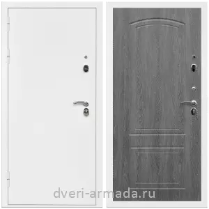 Двери оптом, Металлическая дверь входная Армада Оптима Белая шагрень / МДФ 6 мм ФЛ-138 Дуб Филадельфия графит