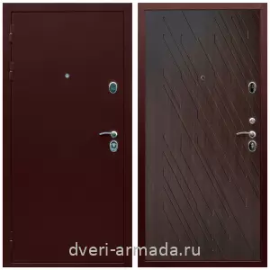 Входные металлические двери в Московской области, Дверь входная Армада Люкс Антик медь / МДФ 16 мм ФЛ-86 Венге структурный