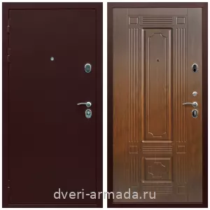 Офисные, Дверь входная Армада Люкс Антик медь / МДФ 16 мм ФЛ-2 Мореная береза