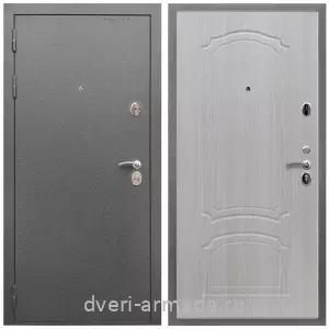 Входные двери толщиной 80 мм, Дверь входная Армада Оптима Антик серебро / МДФ 6 мм ФЛ-140 Дуб белёный