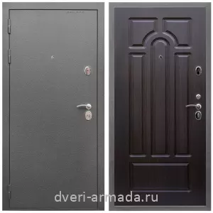Входные двери 2050 мм, Дверь входная Армада Оптима Антик серебро / МДФ 16 мм ФЛ-58 Венге