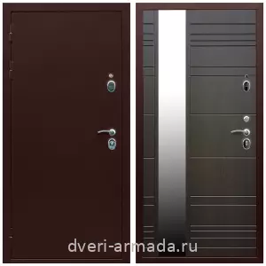 Наружные, Дверь входная Армада Люкс Антик медь / МДФ 16 мм ФЛЗ-Сити Венге для частного дома с теплоизоляцией