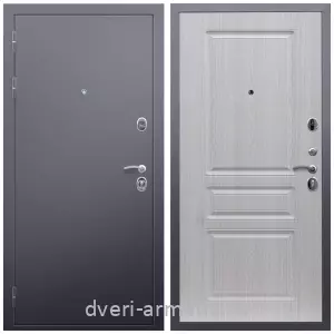 Входные двери 2050 мм, Дверь входная Армада Люкс Антик серебро / МДФ 16 мм ФЛ-243 Дуб белёный