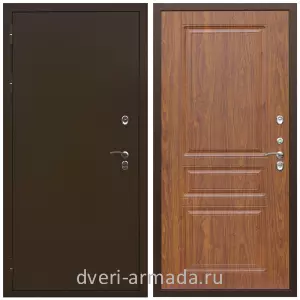 Тамбурные двери, Дверь входная стальная утепленная в квартиру Армада Термо Молоток коричневый/ МДФ 16 мм ФЛ-243 Морёная берёза от производителя на этаж