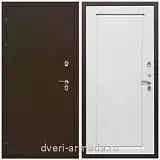 Белые с терморазрывом , Дверь входная уличная в дом Армада Термо Молоток коричневый/ ФЛ-119 Ясень белый