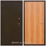 Дверь входная в дом одностворчатая Армада Термо Молоток коричневый/ ПЭ Миланский орех в коттедж с панелями МДФ недорогая в кирпичный дом