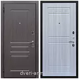 Двери МДФ для квартиры, Дверь входная Армада Экстра ФЛ-243 Эковенге / ФЛ-242 Сандал белый в новостройку