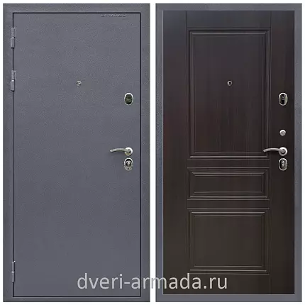 Дверь входная Армада Престиж Антик серебро / МДФ 6 мм ФЛ-243 Эковенге