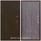 Непромерзающие входные двери, Дверь входная уличная в частный дом Армада Термо Молоток коричневый/ ФЛ-58 Дуб филадельфия графит от производителя с фрезеровкой