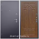 Входные двери толщиной 60 мм, Дверь входная в квартиру Армада Люкс Антик серебро / ФЛ-58 Морёная береза с шумоизоляцией эконом с МДФ панелями