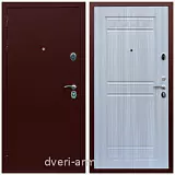 Входные двери 2050 мм, Дверь входная железная на дачу Армада Люкс Антик медь / ФЛ-242 Сандал белый парадная