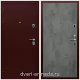 Антивандальные для квартир, Дверь входная Армада Люкс Антик медь / ФЛ-291 Бетон темный одностворчатая в офис