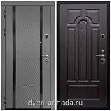 Дверь входная Армада Престиж Черная шагрень МДФ 16 мм Графит абсолют софт / МДФ 6 мм ФЛ-58 Венге