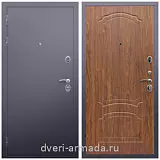 МДФ гладкая, Дверь входная металлическая утепленная Армада Люкс Антик серебро / ФЛ-140 Морёная береза двухконтурная