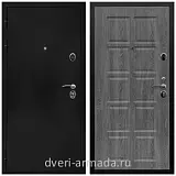Дверь входная Армада Престиж Черная шагрень / МДФ 10 мм ФЛ-38 Дуб Филадельфия графит