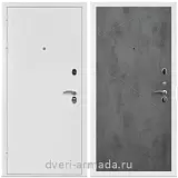 Белые с шумоизоляцией, Дверь входная Армада Престиж Белая шагрень / ФЛ-291 Бетон темный