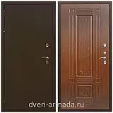 Непромерзающие входные двери, Дверь входная уличная в дом Армада Термо Молоток коричневый/ ФЛ-2 Мореная береза для загородного дома от производителя
