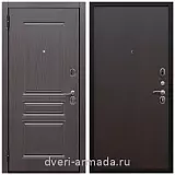 Входные двери с тремя петлями, Дверь входная Армада Экстра МДФ ФЛ-243 Эковенге  / ПЭ Венге с повышенной шумоизоляцией
